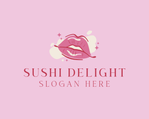 Lips Beauty Lipstick  logo design