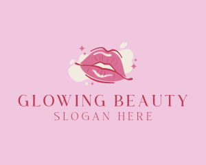 Beauty - Lips Beauty Lipstick logo design