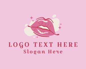 Cosmetic Surgery - Lips Beauty Lipstick logo design