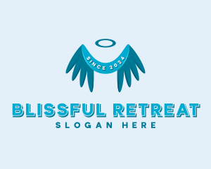 Holy Wings Retreat logo design