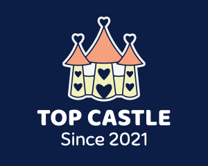 Nursery Heart Castle logo design