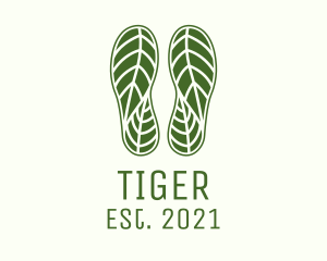 Athlete-shoes - Nature Footprint logo design