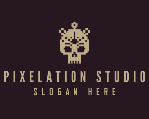 Skull Pixel Software logo design