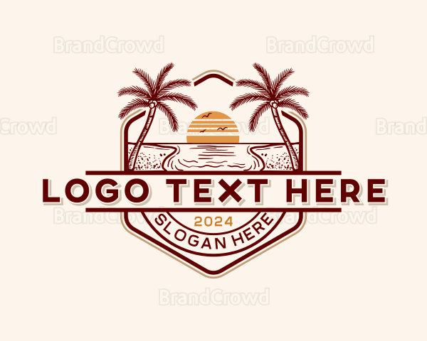 Vacation Beach Getaway Logo