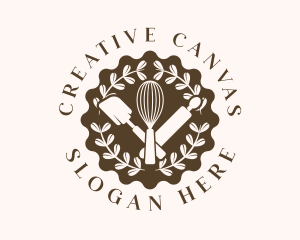 Whisk Pastry Baking Logo