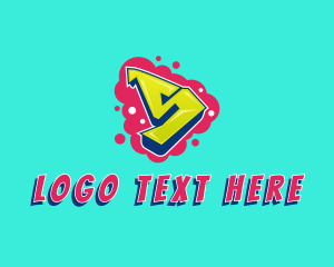 Bright - Bright Graffiti Letter S logo design