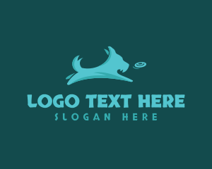Leash - Pet Dog Terrier Fetch logo design