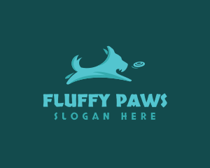 Fluffy - Pet Dog Terrier Fetch logo design