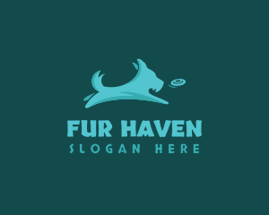 Pet Dog Terrier Fetch logo design
