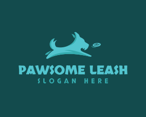 Pet Dog Terrier Fetch logo design