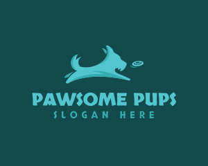 Pet Dog Terrier Fetch logo design