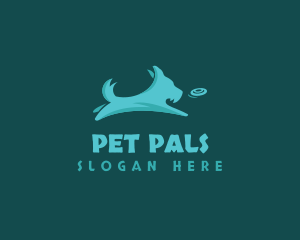 Pet Dog Terrier Fetch logo design