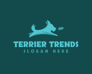 Pet Dog Terrier Fetch logo design