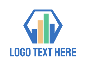 Database - Hexagon Finance Accountant logo design