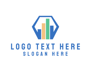 Stock Exchange - Hexagon Finance Accountant logo design