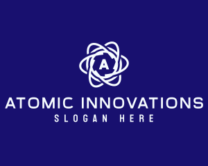 Atom - Atom Orbit Science logo design