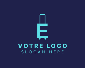 Commercial - Letter E Travel Luggage logo design