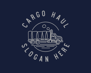 Logistics Haulage Truck logo design