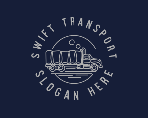 Logistics Haulage Truck logo design