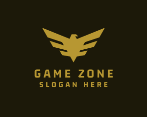 Gold Military Eagle logo design