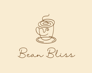 Coffee Cup Cafe Scribble  logo design