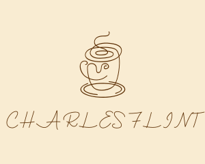 Restaurant - Coffee Cup Cafe Scribble logo design
