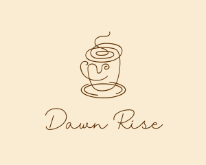 Coffee Cup Cafe Scribble  logo design