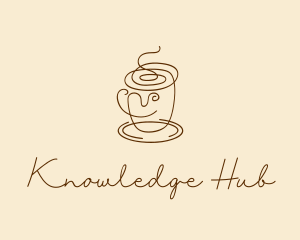 Espresso - Coffee Cup Cafe Scribble logo design