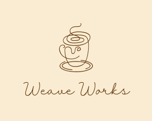 Coffee Cup Cafe Scribble  logo design