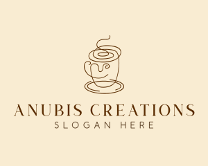 Coffee Cup Cafe Scribble  logo design