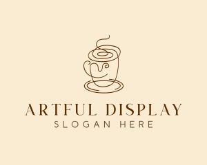 Coffee Cup Cafe Scribble  logo design