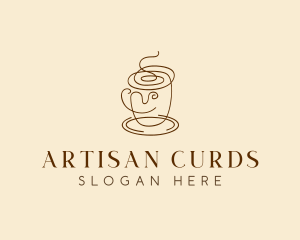 Coffee Cup Cafe Scribble  logo design