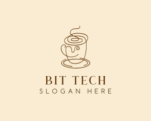 Coffee Cup Cafe Scribble  logo design