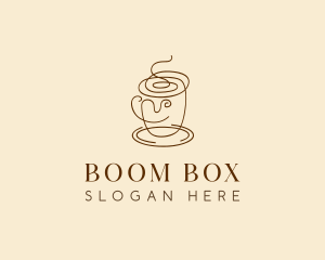 Coffee Cup Cafe Scribble  logo design