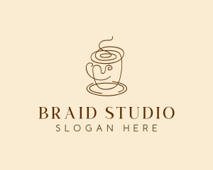 Coffee Cup Cafe Scribble  logo design