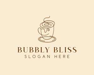 Coffee Cup Cafe Scribble  logo design