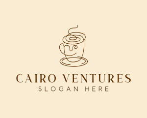 Coffee Cup Cafe Scribble  logo design