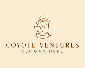 Coffee Cup Cafe Scribble  logo design