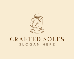 Coffee Cup Cafe Scribble  logo design