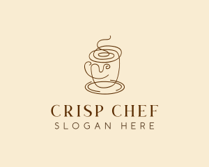 Coffee Cup Cafe Scribble  logo design