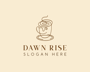 Coffee Cup Cafe Scribble  logo design