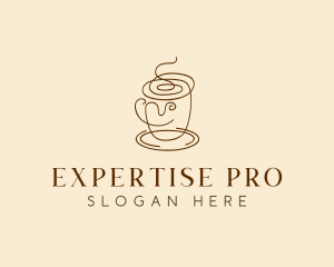 Coffee Cup Cafe Scribble  logo design