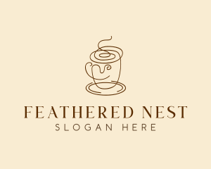 Coffee Cup Cafe Scribble  logo design