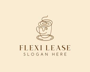 Coffee Cup Cafe Scribble  logo design