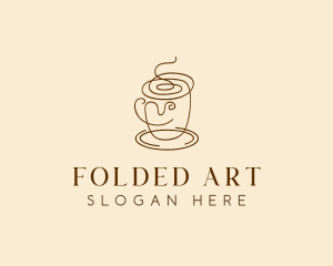 Coffee Cup Cafe Scribble  logo design