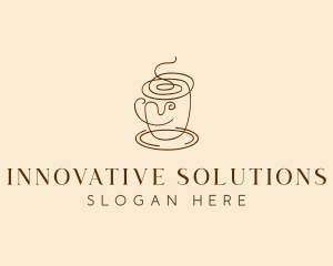 Coffee Cup Cafe Scribble  logo design