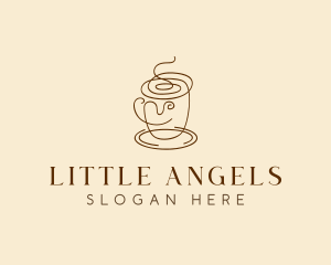 Coffee Cup Cafe Scribble  logo design