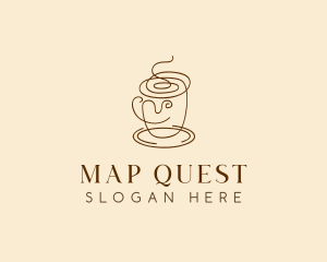 Coffee Cup Cafe Scribble  logo design