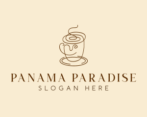 Coffee Cup Cafe Scribble  logo design