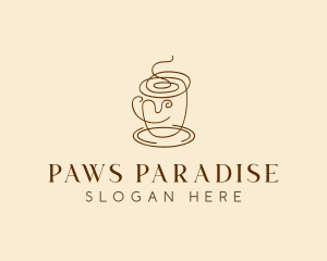 Coffee Cup Cafe Scribble  logo design